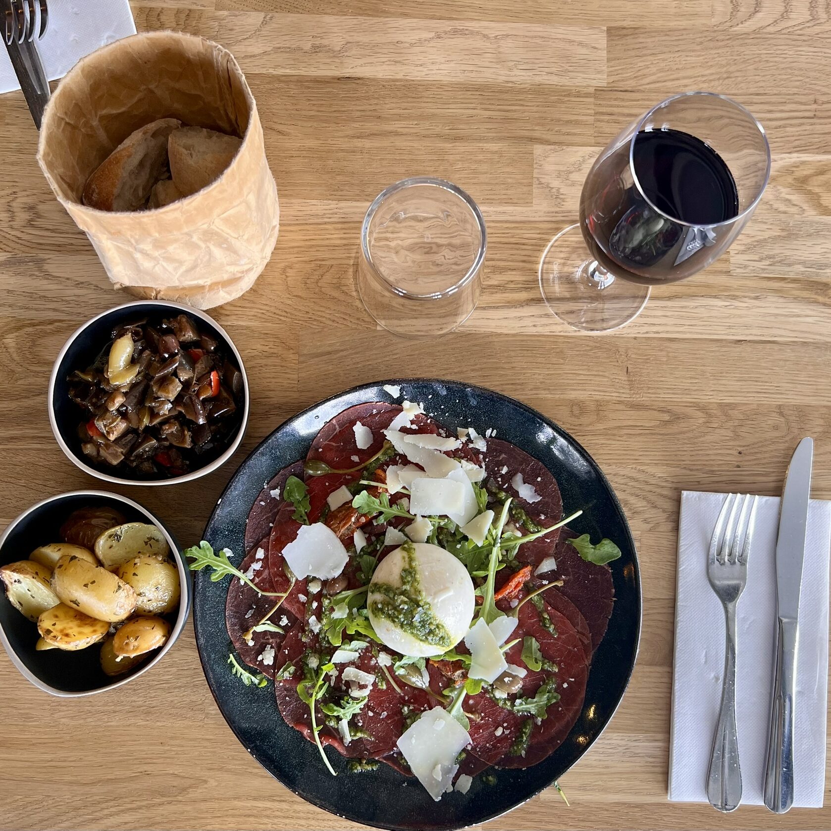 carpaccio de boeuf